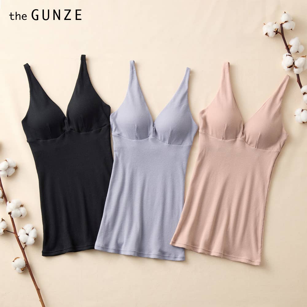 【棉羅紋】 胸罩吊帶衫